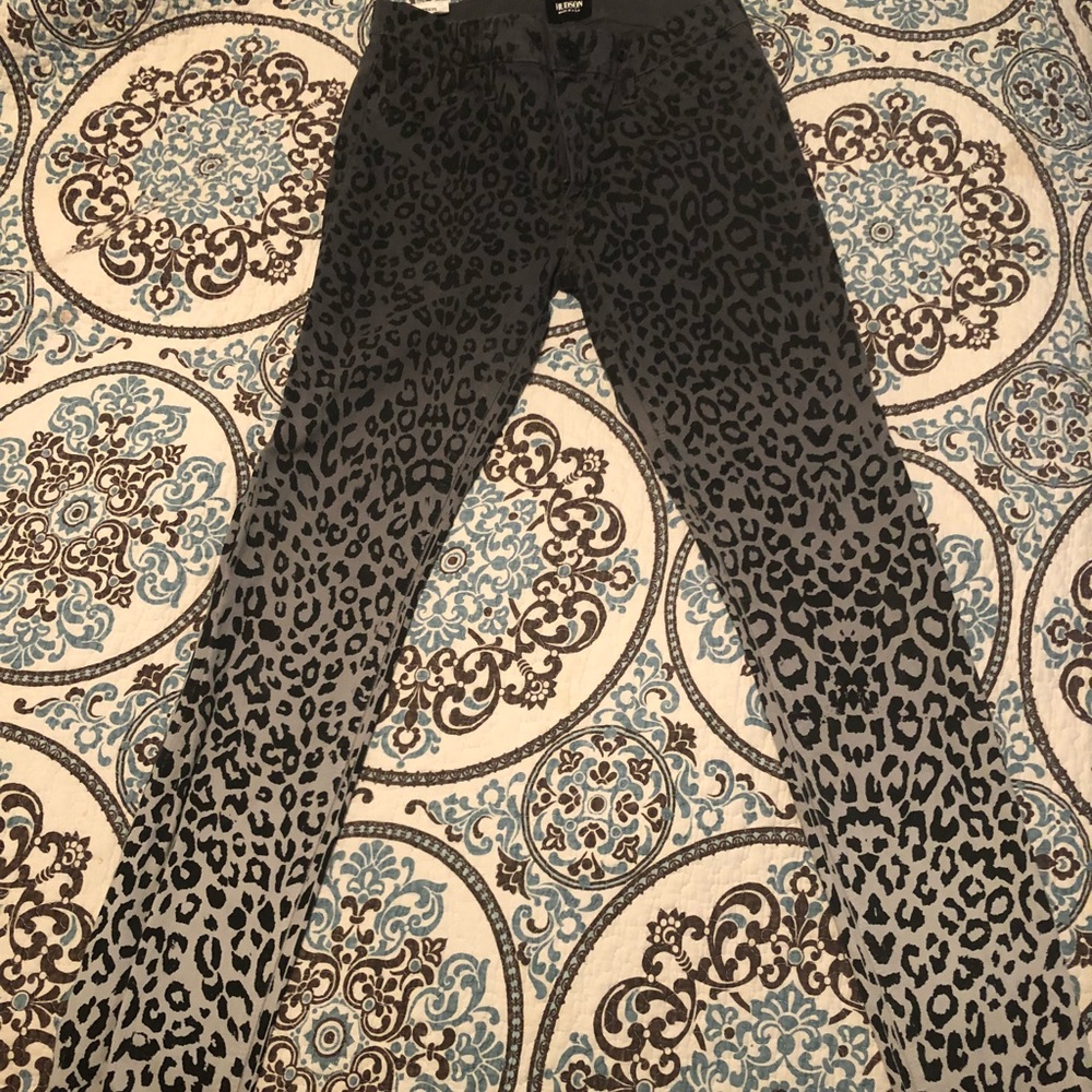 Hudson leopard ombré jeans